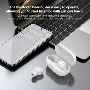 Audífonos Bluetooth con 19 Horas <span class=keywords><strong>de</strong></span> Duración <span class=keywords><strong>de</strong></span> Batería <span class=keywords><strong>por</strong></span> Carga, Diseño Mini Invisible, Amplificador <span class=keywords><strong>de</strong></span> Sonido Digital Recargable para Personas Mayores - Product Image 5
