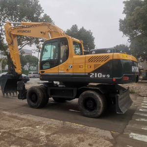 Excavadora de ruedas Hyundai de segunda mano con motor de bomba original, caja de cambios en buenas condiciones - Product Image 3