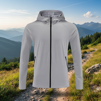 Veste de sport légère personnalisée pour homme, portable, séchage rapide, avec logo, capuche respirante, réfléchissante, imperméable, couleur unie
