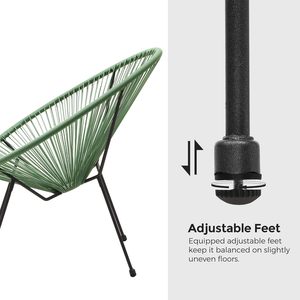 Vente en gros d'usine de meubles de jardin d'extérieur en rotin et osier PE Ensemble <span class=keywords><strong>table</strong></span> et chaises de <span class=keywords><strong>balcon</strong></span> à montage facile <span class=keywords><strong>pour</strong></span> salon ou hôtel - Product Image 4