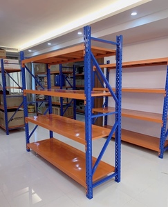 Wholesale Hongji Duty Metal Shelf Industrial Racks Steel Boltless Load-Bearing 500kg/Layer <b>Storage</b> Shelving Adjustable <b>Racking</b> - Product Image 3