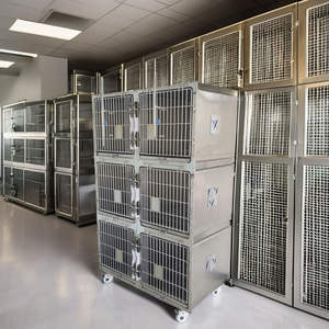 <span class=keywords><strong>Cage</strong></span> pour chien en acier inoxydable 304 écologique, grande <span class=keywords><strong>cage</strong></span> pour animaux de compagnie avec un style moderne solide, <span class=keywords><strong>cage</strong></span> vétérinaire pour propriétaires de chiens modernes - Product Image 5