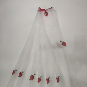 Cortina de <span class=keywords><strong>Cocina</strong></span> Corta con Bordado de Frutas, Estilo Europeo, con Bolsillo para Barra, Económica y Bonita, Fabricada en China para <span class=keywords><strong>Amazon</strong></span> - Product Image 4