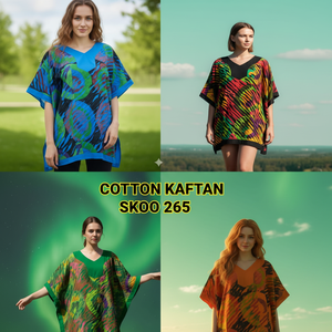 2025คาฟตันผ้าฝ้ายแฟชั่นใหม่สำหรับผู้หญิงชุดเสื้อผ้าลำลองความยาวขนาดเล็กระบายอากาศได้ดีนุ่มสบายตลอดทั้งวัน - Product Image 1