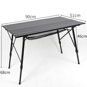 Cadre de pique-nique en aluminium réglable en hauteur pliante Oem Igt Barbecue et Table de camping Rouleau d'oeufs Table de pique-nique pliante IGT - Product Image 3