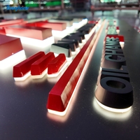 Enseigne publicitaire lumineuse LED personnalisée, logo lumineux pour magasin, enseigne extérieure en lettres canal, signalétique 3D Letrero Luminoso pour bâtiment