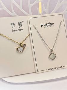 Bán buôn Dây chuyền thép Titan cho phụ nữ hợp thời trang mạ vàng thép không gỉ Zircon ngọc trai giá nhà máy cạnh tranh nhất giao dịch - Product Image 5