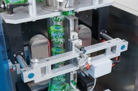 Machine d'emballage verticale entièrement automatique JCL pour légumineuses et grains de café, pour sacs à valve et sachets à fond plat