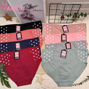 M510 # XL XXL XXXL katun 100% wanita, pakaian dalam Bikini Anti bakteri menyerap kelembaban antilembap longgar Tinggi - Product Image 2