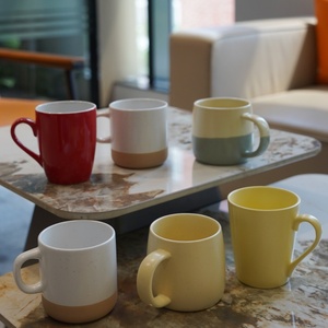 Đôi tone Mug gốm 2025 nóng bán hiện đại xử lý đặt hàng số lượng lớn <span class=keywords><strong>Matte</strong></span> kết thúc hộ gia đình drinkware - Product Image 6
