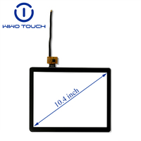 Écran tactile capacitif WIWOTOUCH CCX104GG0683 10,4 pouces AG anti-reflet USB I2C 10PIN 1024x768 -30~+80 pour IHM industrielle