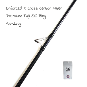 Nueva Caña de Pescar de Fibra de Carbono de 4.2m, <span class=keywords><strong>100</strong></span>-250g, 3 Secciones, para Spinning y Señuelos, con Guías SIC, para Marlin, Lubina y Carpa - Lanzamiento Largo - Product Image 4