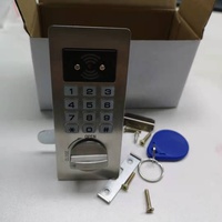 Serrure de casier numérique à code en acier inoxydable 304 poli, durable, antivol, antirouille, pour armoires métalliques/boisées de gym, déverrouillage par clé/mot de passe