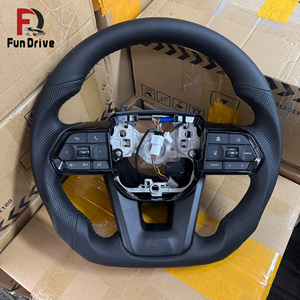 Volante de Cuero en Stock para Toyota Land Cruiser Prado 120 150 2017 Camry Yaris GR Hilux Tacoma LC79 4Runner Mark X <span class=keywords><strong>CHR</strong></span> - Product Image 1