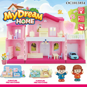 บ้านตุ๊กตาขนาดเล็กแบบ DIY บ้านตุ๊กตาน่ารักของฉันพร้อมเฟอร์นิเจอร์ - Product Image 2