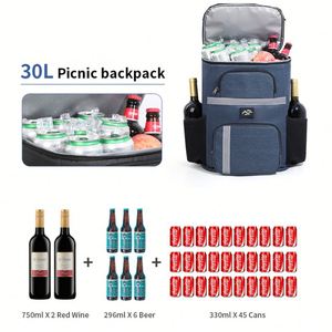 Sac à dos isotherme souple et étanche pour camping, randonnée, plage, golf, pique-nique, livraison de repas et transport de vin - Product Image 3
