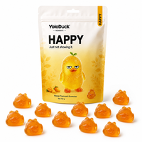 Bonbons gélifiés YoloDuck au goût mangue 150g en forme de canard, bonbons aux fruits, stock australien prêt à être expédié