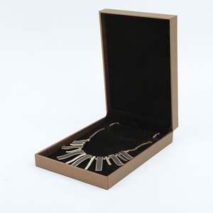 Joyero de cuero PU para embalaje de collar con estilo de cuero de exhibición - Product Image 4