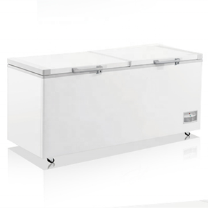 208L Siêu Thị Thương Mại Cong Đôi Cửa Kính Ngực Sâu Tủ Đông Hiển Thị Thực Phẩm <span class=keywords><strong>Showcase</strong></span> Tủ Lạnh Ice Cream Tủ Lạnh - Product Image 3