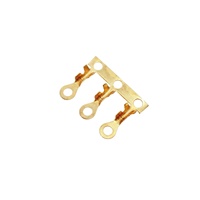 Terminal Bundar 2.0Mm Tanpa Isolasi Lubang Tali Tembaga Terminal Tanah Pasak Terminal Kabel Cincin Crimp