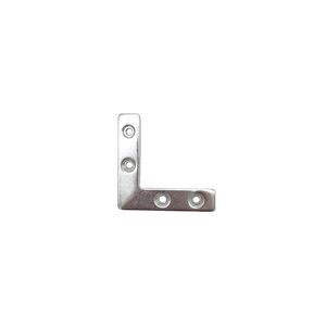 Supports d'angle en aluminium 52x12mm, connecteur d'angle droit en acier durable pour renforcement de meuble et support de cadre de porte - Product Image 4