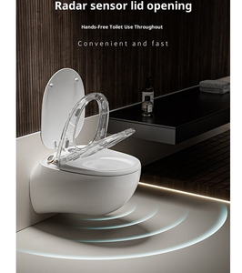 Nouveau modèle 2026 – WC intelligent mural monobloc au design moderne avec bidet intégré, réservoir d'eau intégré, siphon en P et télécommande - Product Image 3
