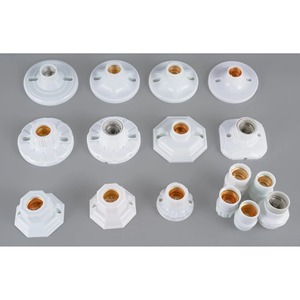 E27 Screw Type Lamp Holder Plastic High Temperature Resistant Lamp Base For Ceiling <b>Light</b> Fixture - Product Image 2