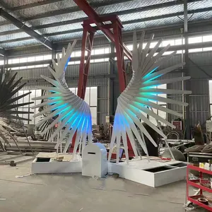 サポートカスタマイズされた大きな天使の翼/ネオン天使の翼/LED照明ネオン天使の翼