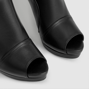 รองเท้าแตะส้นหนาสำหรับผู้หญิง, พื้นหนากันน้ำมีแพลตฟอร์มเปิดนิ้วเท้ารองเท้าส้นสูงมีรูขนาดพิเศษ - Product Image 5