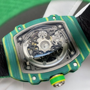 2026 Best Selling Luxury <strong>Watch</strong> Ultra Thin Ultra Light Green 67-02 Carbon Fiber Material Men's Trend Mechanical <strong>Watch</strong> - Product Image 5