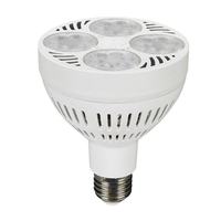 Projecteur LED sur rail Par 30 E27 avec puces COB, corps en aluminium, 35W, économie d'énergie, super lumineux, température de couleur 3000-6500K