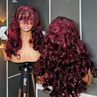 Perruque de cheveux humains vietnamiens 13x4 13x6 HD Lace sans colle, boucles rebondissantes et longues boucles Fumi, double tirage, densité 250%, cheveux bruts