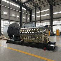 Générateur à turbine à gaz naturel Jichai 1000KW 2000KW, excitation sans balais, refroidissement par eau, démarrage automatique, 50Hz, certifié ISO9001 CE