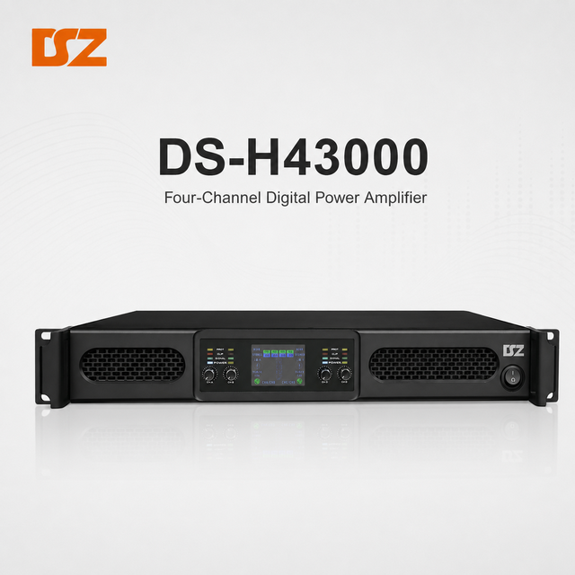 OEM Professional Class-D High Power 4-Channel Digital Power Amplifier 4*3000W with Wide Voltage PFC for Line Array Speaker