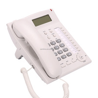 Téléphone fixe filaire de bureau/hôtel Sachikoo SN-0056 avec identification de l'appelant, mémoire à une touche, mains libres et connexion LAN
