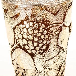 Vase en verre au mercure plaqué bronze antique fait à la main disponible à la taille personnalisée - Product Image 4