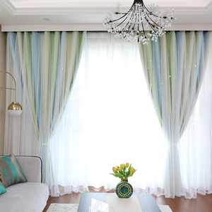 Tenda oscurante a doppio strato della stanza della ragazza di stile coreano di vendita calda con le <span class=keywords><strong>tende</strong></span> trasparenti della principessa <span class=keywords><strong>per</strong></span> la camera da letto - Product Image 3