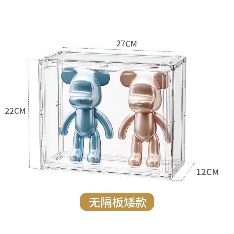 27*22*12cm fixé au mur [petite taille, transparent, pas de cloisons]