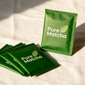 高品質な業務用卸売、本格的な日本風食品グレードのオーガニック抹茶緑茶粉末、新発売、サシェ＆箱入り - Product Image 3