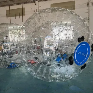 Al Aire Libre divertido hámster cuerpo parachoques transparente humano burbuja Zorbing bola inflable Zorb bola para niños