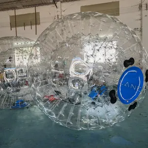 Açık komik Hamster gövde koruyucu şeffaf insan kabarcık Zorbing topu şişme Zorb topu çocuklar için