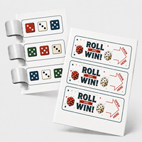 Nuevo Estilo Venta al por Mayor Tarjetas de Recompensa en Efectivo con Impresión Digital de Datos Variables a Color Original, con Tres Ventanas y Tirador Desprendible
