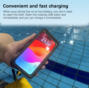 360 bảo vệ đầy đủ không thấm nước điện thoại di động Trường hợp dưới nước cuộc gọi rõ ràng điện thoại di động Trường hợp trong hồ bơi hoặc biển sâu - Product Image 4