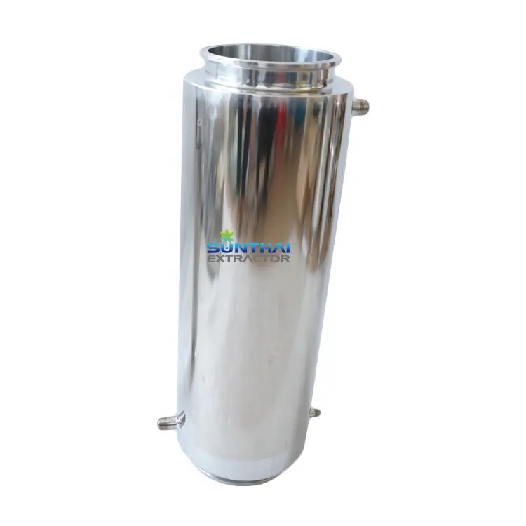 Factory Sanitary double jacketed column with vacuum jacket two wall tube