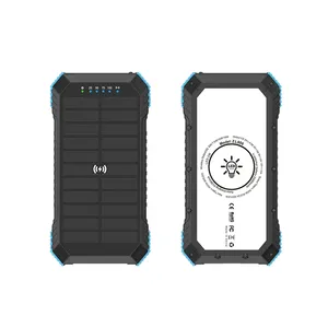 2025 batterie Rechargeable nouvelle Mini banque d'alimentation <span class=keywords><strong>mobile</strong></span> solaire double Port USB charge rapide avec plein écran LED banques d'énergie solaire - Product Image 5