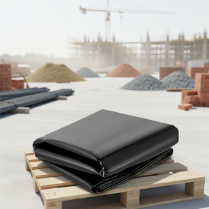 Géomembrane en plastique HDPE LDPE PVC <span class=keywords><strong>EPDM</strong></span> de 1 mm, 1,5 mm, 2 mm pour revêtement de bassin, de barrage et de biodigesteur de déchets - Product Image 5