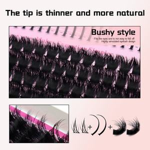 Mix Styles <b>Lash</b> <b>Clusters</b> 60D 80D 100D 160D 200D Individual Eyelash <b>Clusters</b> Mix Length DIY Thick <b>Cluster</b> Eyelash Extensions - Product Image 4