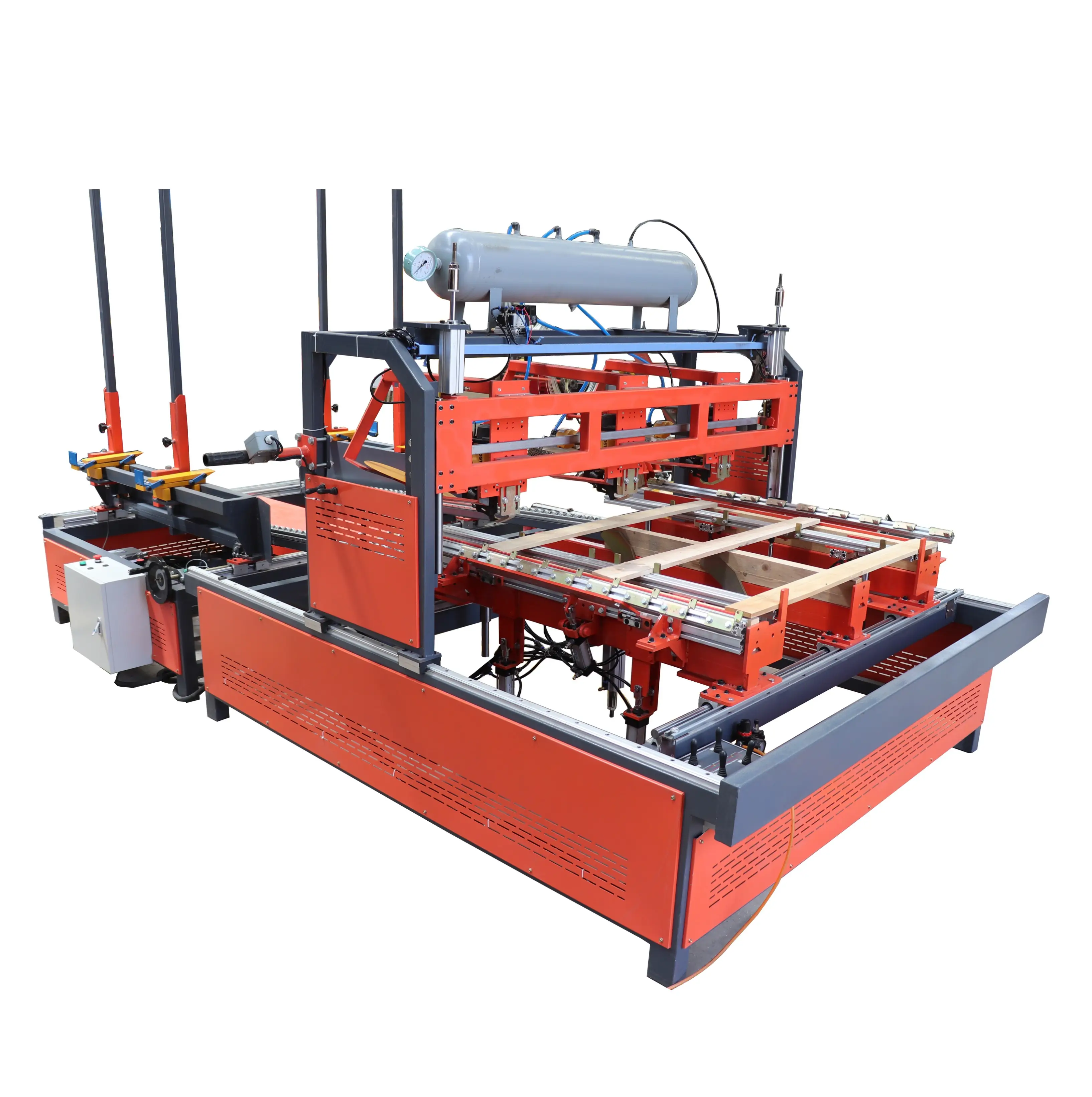 Semi-automatic Machine to Nail the Pallets, Pallet Making Machine for American pallets