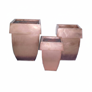 Ensemble de jardinières de fleurs décoratives en métal, pour la maison, le salon, le jardin - Product Image 1