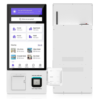 Pantalla de menú de restaurante digital de 21,5 pulgadas, quiosco de pago de autoservicio, función POS SDK, software de pedido eficiente, lector de código de barras